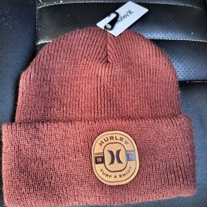 Hurley Maroon Knit Beanie